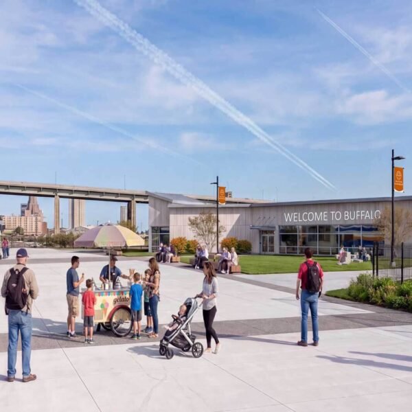 rendering of buffalo cruise terminal
