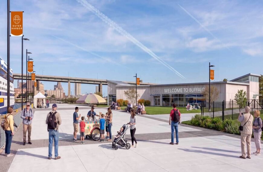 rendering of buffalo cruise terminal