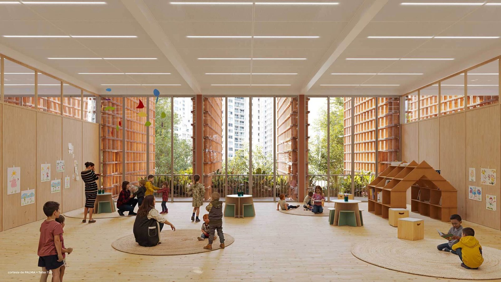 rendering of childrens area