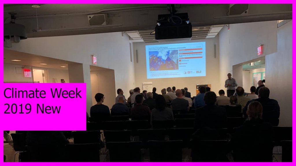 - أسبوع المناخ 2019 نيويورك Climate Week 2019 New York