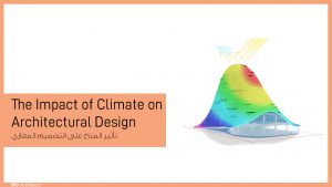 Climate impact on architectural elements - تاثير المناخ على العناصر المعمارية
