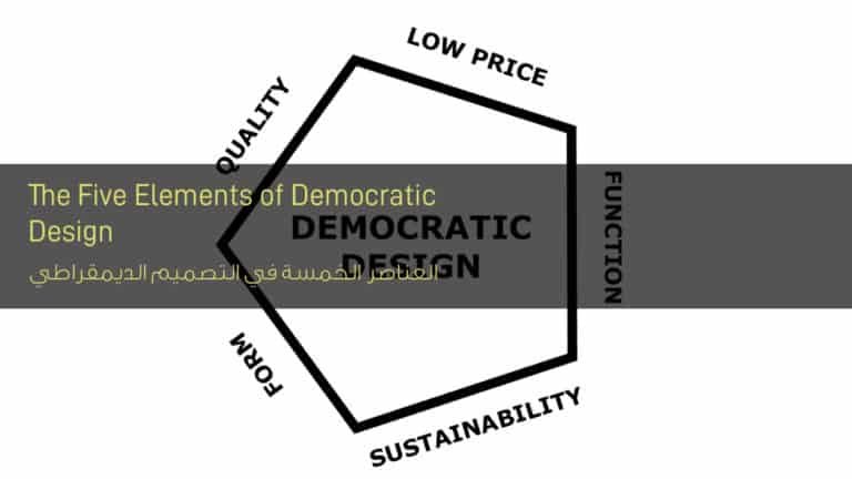 العناصر الخمسة في التصميم الديمقراطي - The Five Elements of Democratic Design
