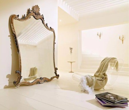 علاقة المرايا الوثيقة في التصميم الداخلي - The close relationship of mirrors in the interior design