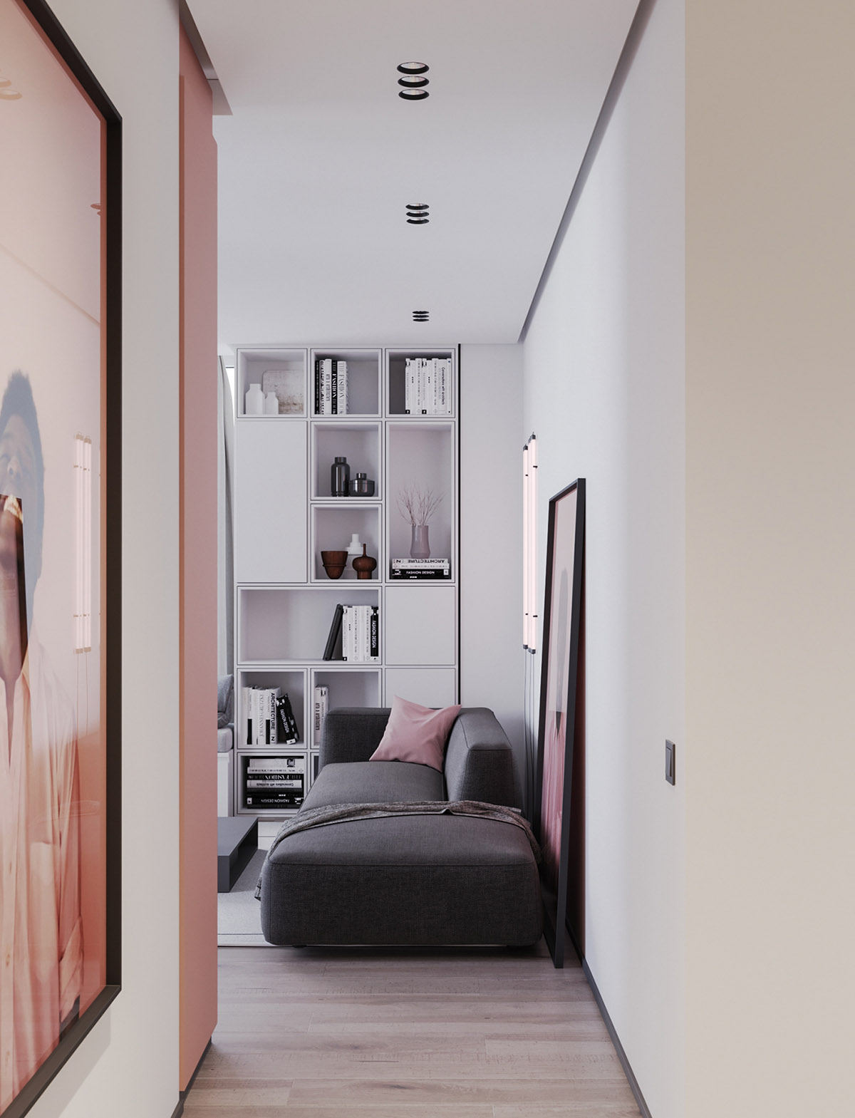 The use of pink in interior design