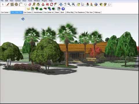 عملية اتصال SketchUp بين AutoCAD و SketchUp لتصميم هندسة المناظر الطبيعية