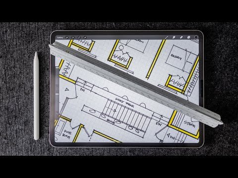 Design in SCALE على iPad للمهندسين المعماريين |  Procreate للهندسة المعمارية