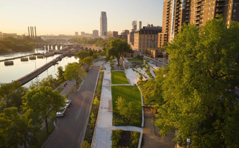 Minneapolis’ newest park is like a front porch on the Mississippi River