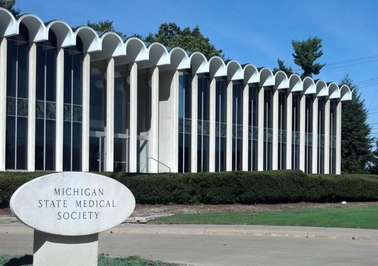 Minoru Yamasaki’s Michigan State Medical Society Building goes up for sale