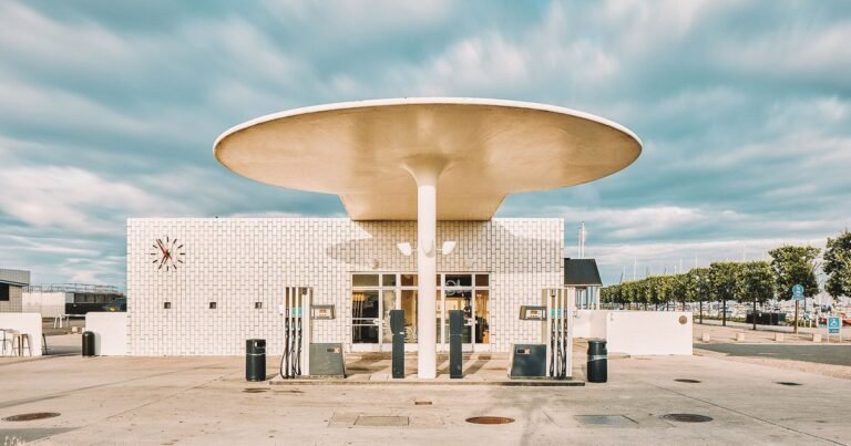 arne jacobsen’s 1930s gas station photographed by david altrath