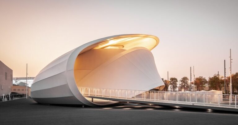 at expo 2020 dubai, metaform architects’ luxembourg pavilion takes form as a mobius strip