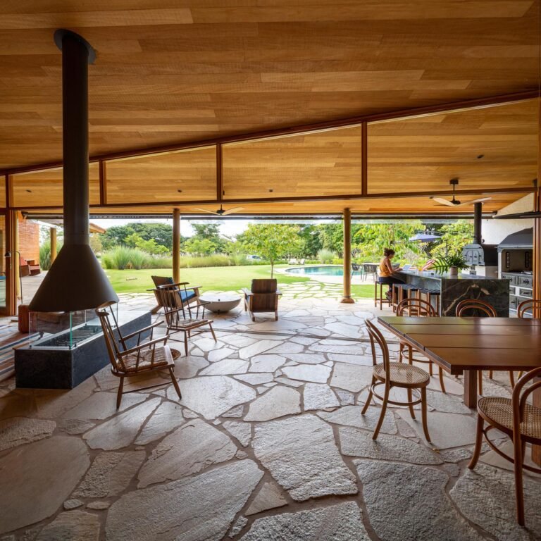 Brazilian Homes: 10 Designs with Rustic Stone Flooring