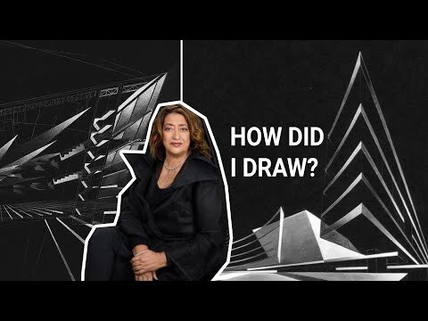 How did Zaha Hadid draw? #shorts