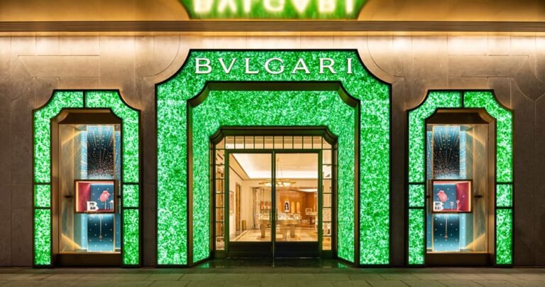 watch how MVRDV recycles champagne bottles to create its bulgari shanghai facade