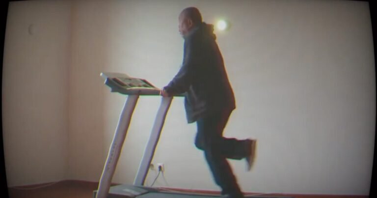 watch: ai weiwei runs on a treadmill julian assange gave him in defence of press freedom