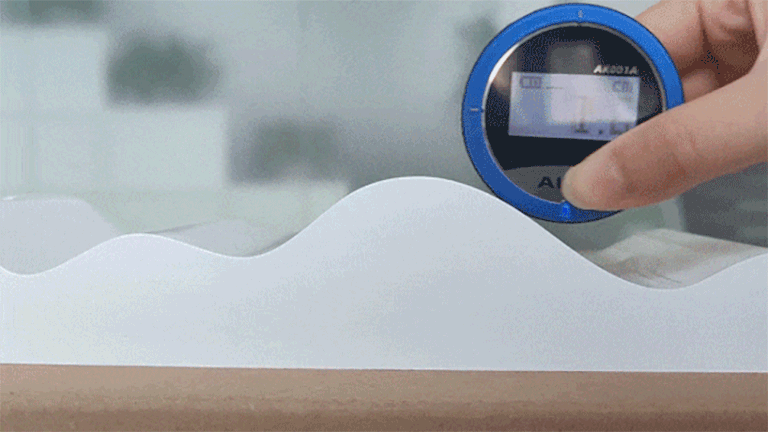 AIOK is a digital measure that rolls over three-dimensional curves to calculate their size