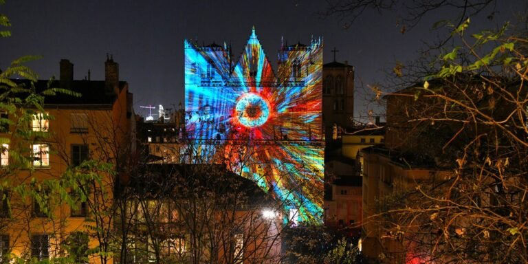 TETRO + AV prolonged unveil hypnotic visible present at lyon lights competition