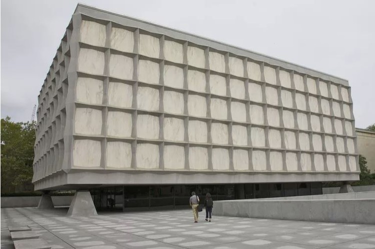 لحظة في العمارة لعام 2021 قد تحدد المستقبل ، مكتبة Beinecke Rare Book Library ، جامعة Yale ، Gordon Bunshaft ، 1963 .. صورة عن طريق Barry Winiker / Getty Images