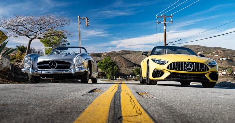 2022 mercedes-AMG SL take a look at drive in california: iconic roadster reborn