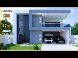 Dwelling Impact | 12m x 17m with swimming pool | 6 Bedrooms
