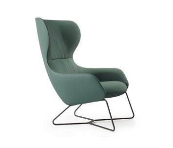  Amelia Wing Chair - قاعدة زلاجات من Boss Design |  Architonic
