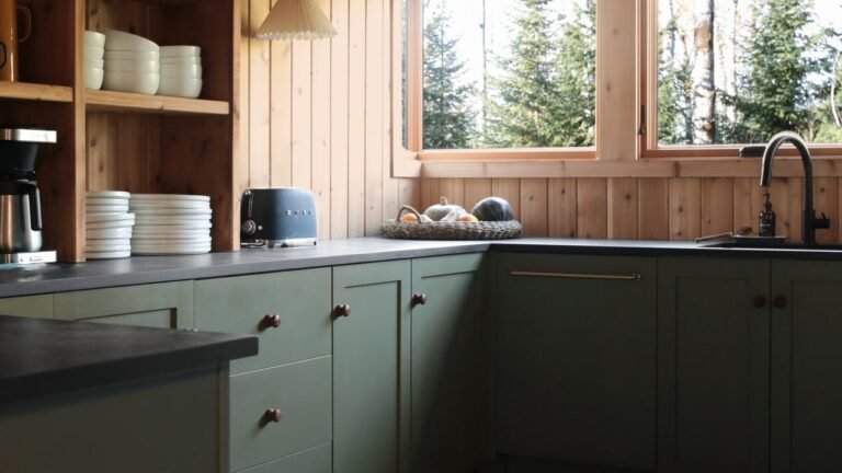 Recreate the Cozy Inexperienced Kitchen in This Woodsy Minnesota A-Body