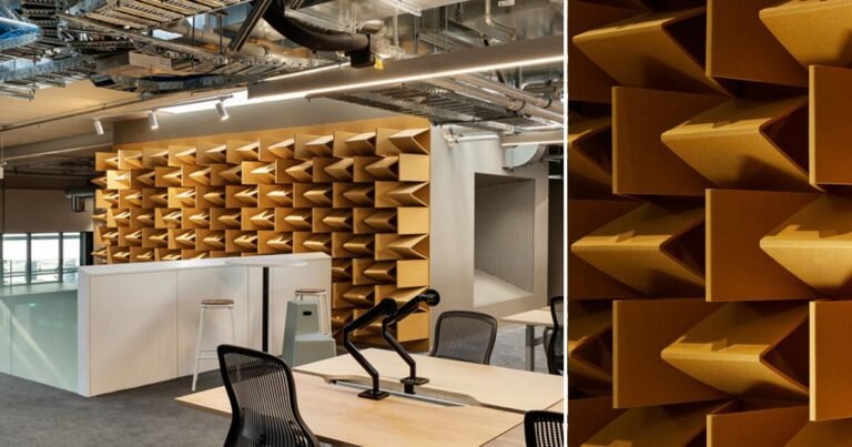 autex acoustics makes the appropriate noises with playful sound absorbing panels