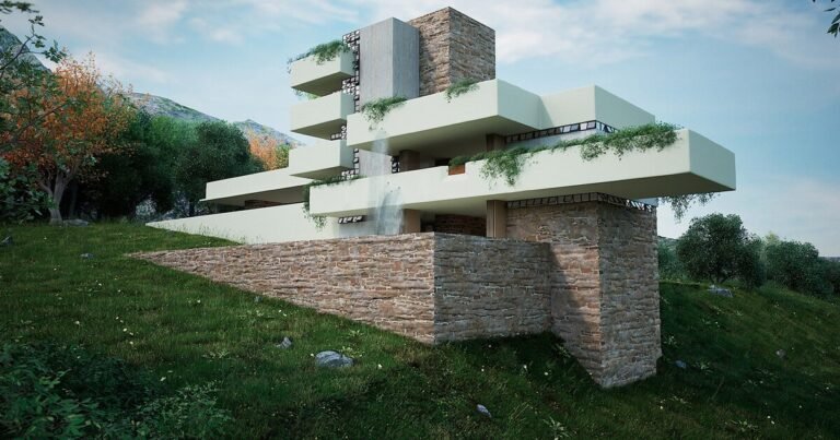 three frank lloyd wright unbuilt homes are delivered to life as digital reconstructions