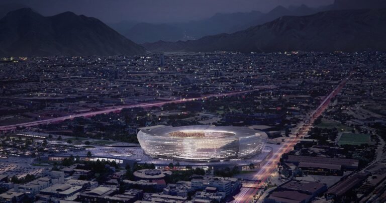 populous unveils profitable stadium design for mexico soccer membership tigres UANL