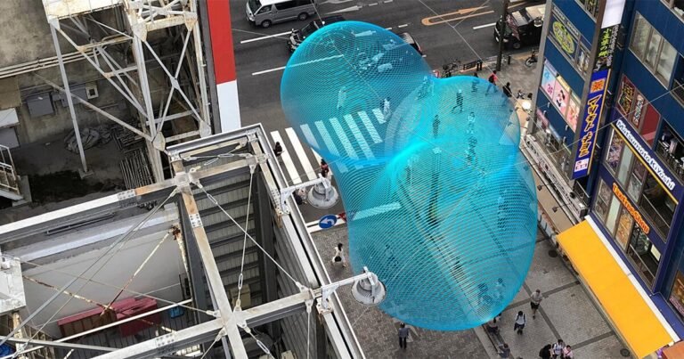 vincent leroy imagines enigmatic gigantic cloud floating within the streets of tokyo