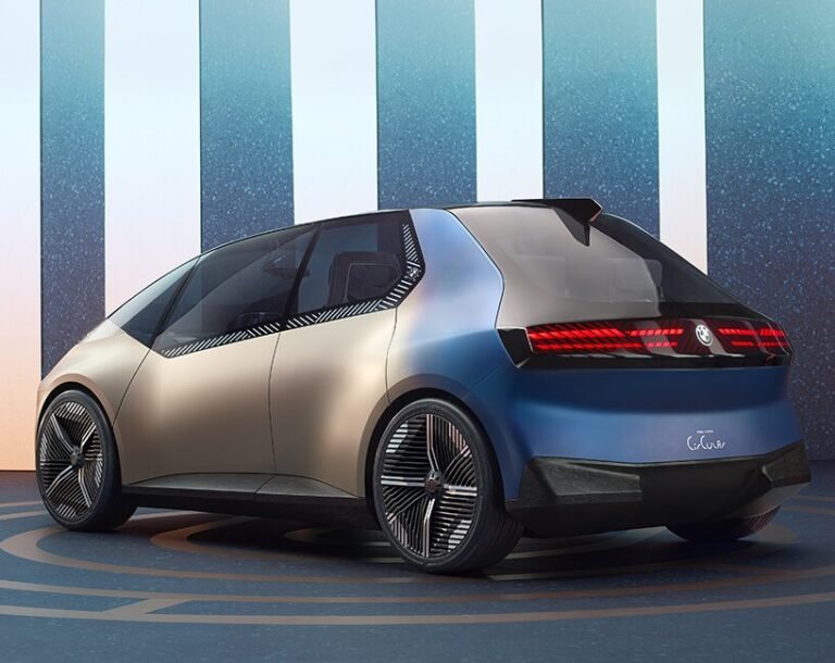 الشكل يتبع بصمة ثاني أكسيد الكربون لتصميم سيارة BMW i Imaginative and prescient الكهربائية الدائرية