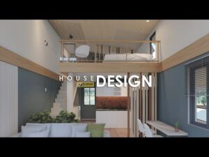 SMALL HOUSE DESIGN with LOFT | MODERN LOFT HOUSE 4.00m x 7.00m (41 sqm Whole Floor Dwelling) | 1 BEDROOM