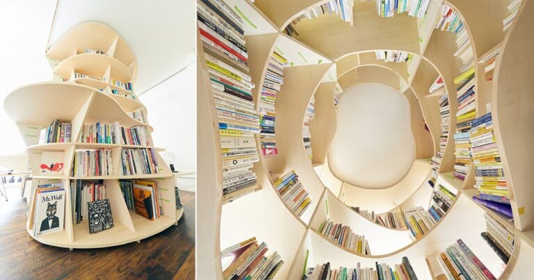 ‘curiosity go spherical’: a bookcase to wander round and in, discover and work together