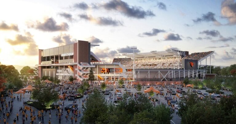 populous + SRG celebrate north pacific landscape with oregon state stadium expansion