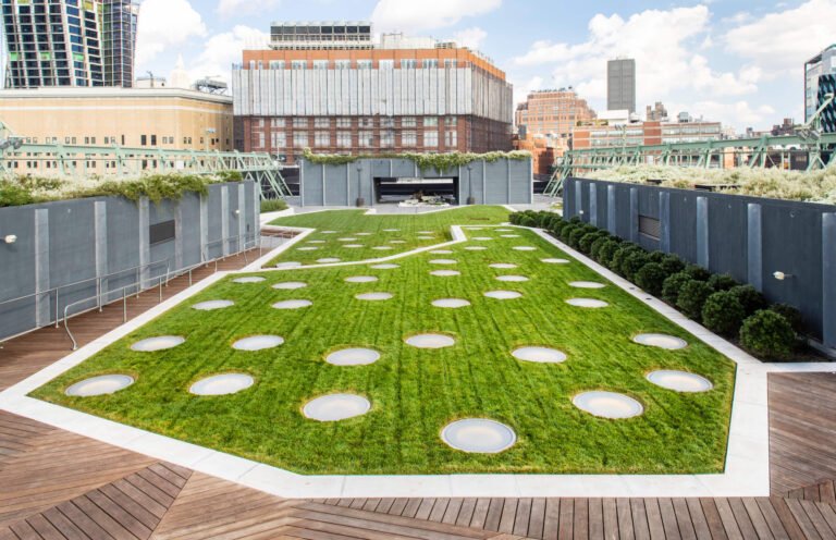 New York City’s largest rooftop park opens atop historic Pier 57 in Chelsea