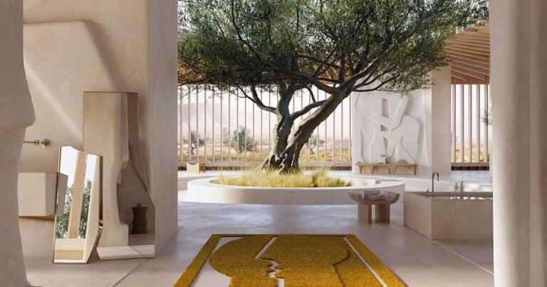 A digital home by Nicholas Préaud that blends minimalism with Mediterranean warmth