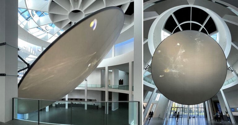 olafur eliasson suspends reflective ‘solar energy 22’ installation in pinakothek der moderne