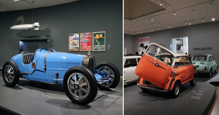 inside norman foster’s ‘motion’ exhibition: the parallel worlds of automobile, art & architecture