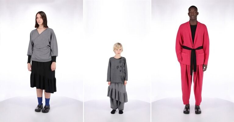 diletta cancellato’s new knitwear line adapts to different body shapes + heights