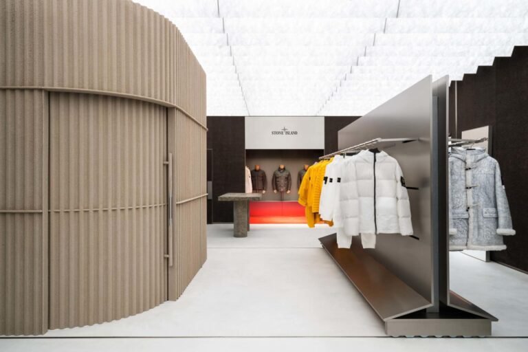 OMA / AMO transforms common materials into high-tech finishes for Stone Island Chicago