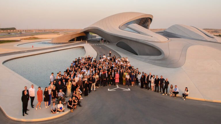 Hundreds of Staff from Zaha Hadid Architects Celebrate New Work in the UAE