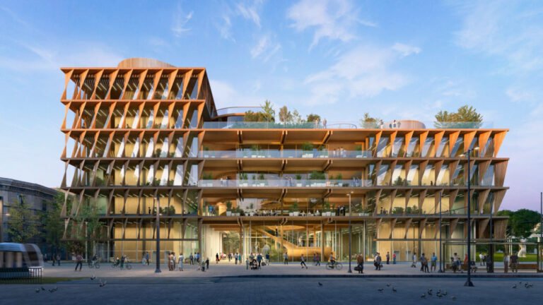 ZGF’s Mass-Timber Design Wins Competition for Research Hub in Barcelona