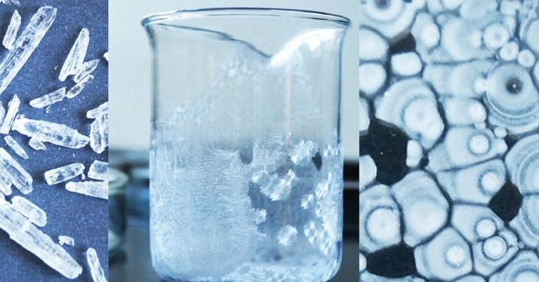 katalin huszár’s ‘alchemy’ crystallizes raw chemicals into intricate glass jewelry