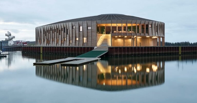 ‘the lantern’ maritime center by WERK arkitekter & snøhetta lights up the danish west coast