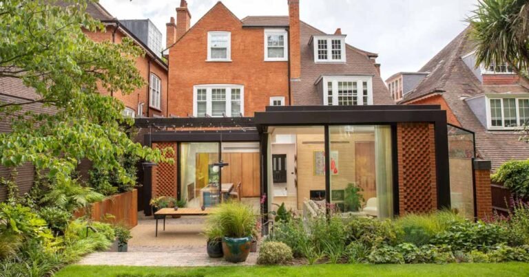 A Contemporary Extension Adds New Living Spaces And Natural Light To This Brick Home