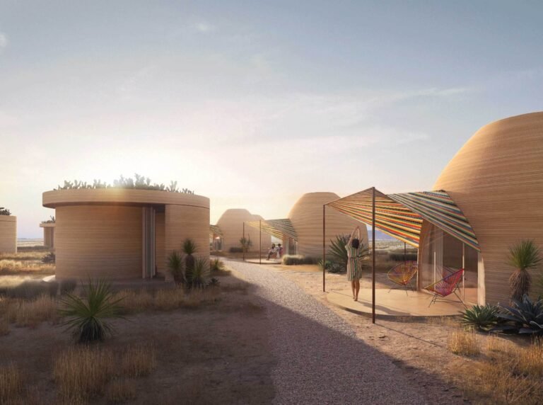 ICON, BIG, and Liz Lambert unveil plan for 3D-printed hotels in Marfa, Texas