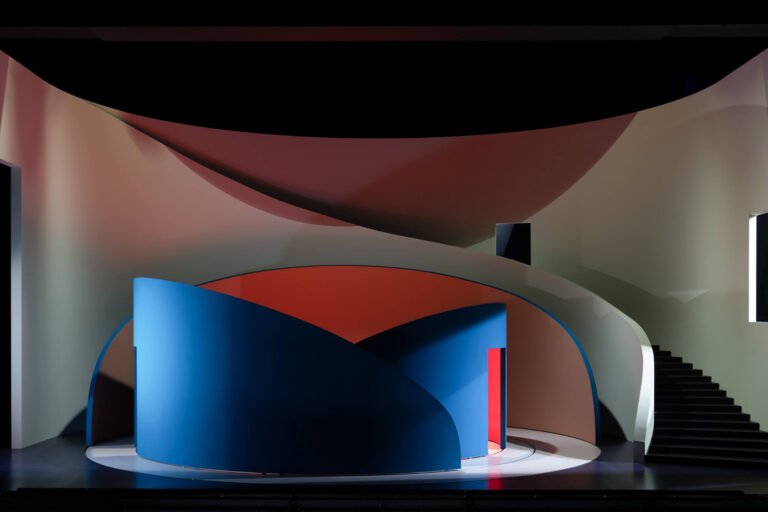 Pierre Yovanovitch designs movable backdrops for a staging of the Italian opera Rigoletto