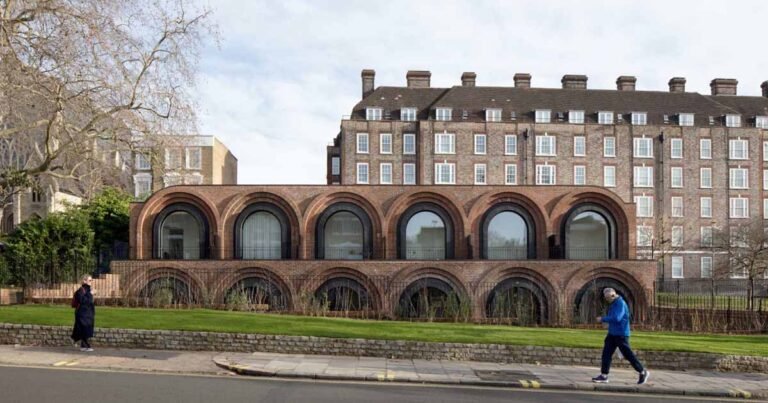 Pivoting Arched Windows Are A Unique Feature On This Row Of Townhouses In London
