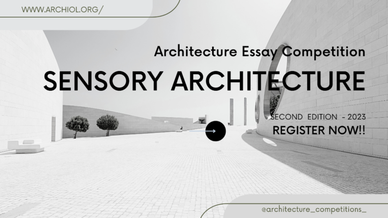 Sensory Architecture Essay Competition 2023