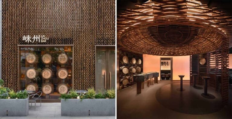 6,000 Pieces Of Discarded Whiskey Barrels Were Used In The Design Of This Bar