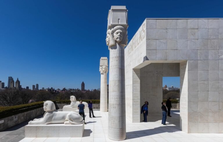 Lauren Halsey’s rooftop pavilion at the Met melds Egyptian iconography with the visual culture of Los Angeles
